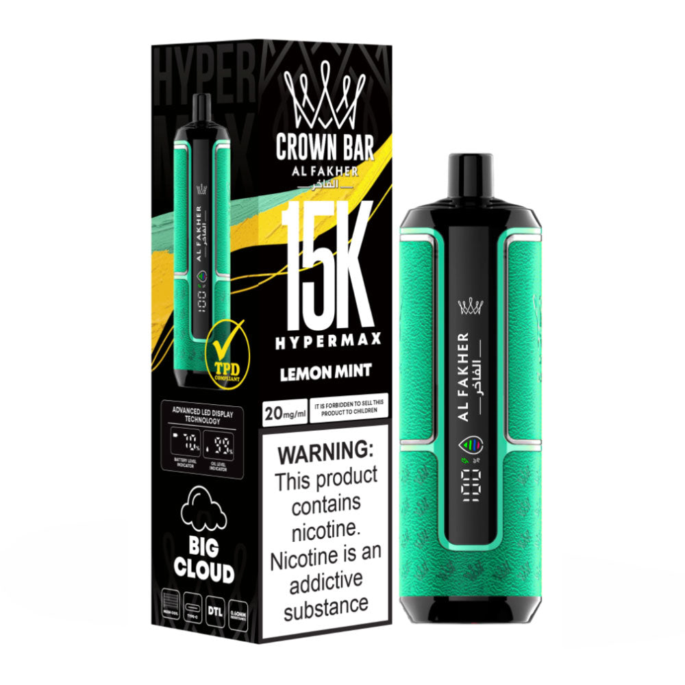 Al Fakher Crown Bar Hypermax 15K Disposable Vape Kit