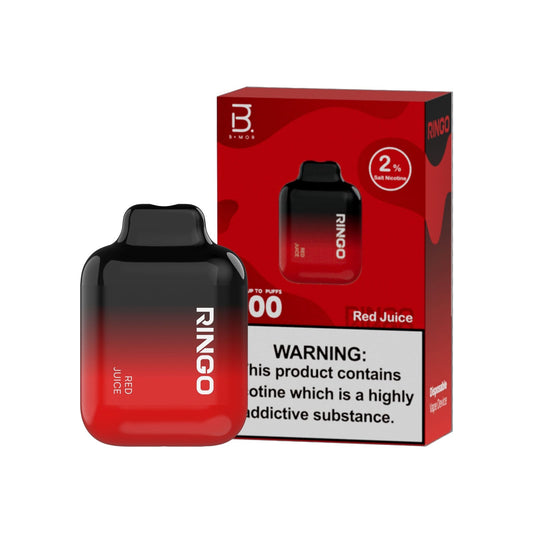 B+MOR Ringo Red Juice 600 Puffs Disposable Vape