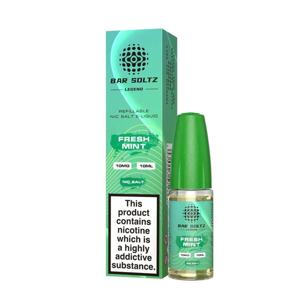 Bar Soltz Legend Fresh Mint 10ml Nic Salt E Liquid (Pack Of 10)