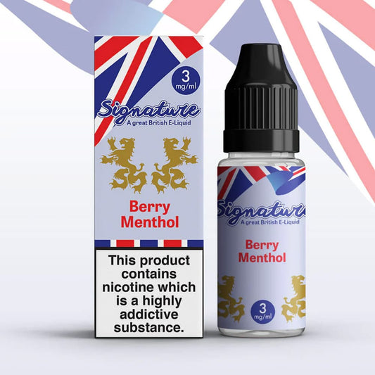 Berry Menthol 10ml E-Liquid by Signature