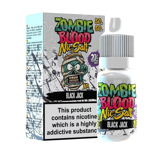 Black Jack 10ml Nicsalt Eliquid by Zombie Blood