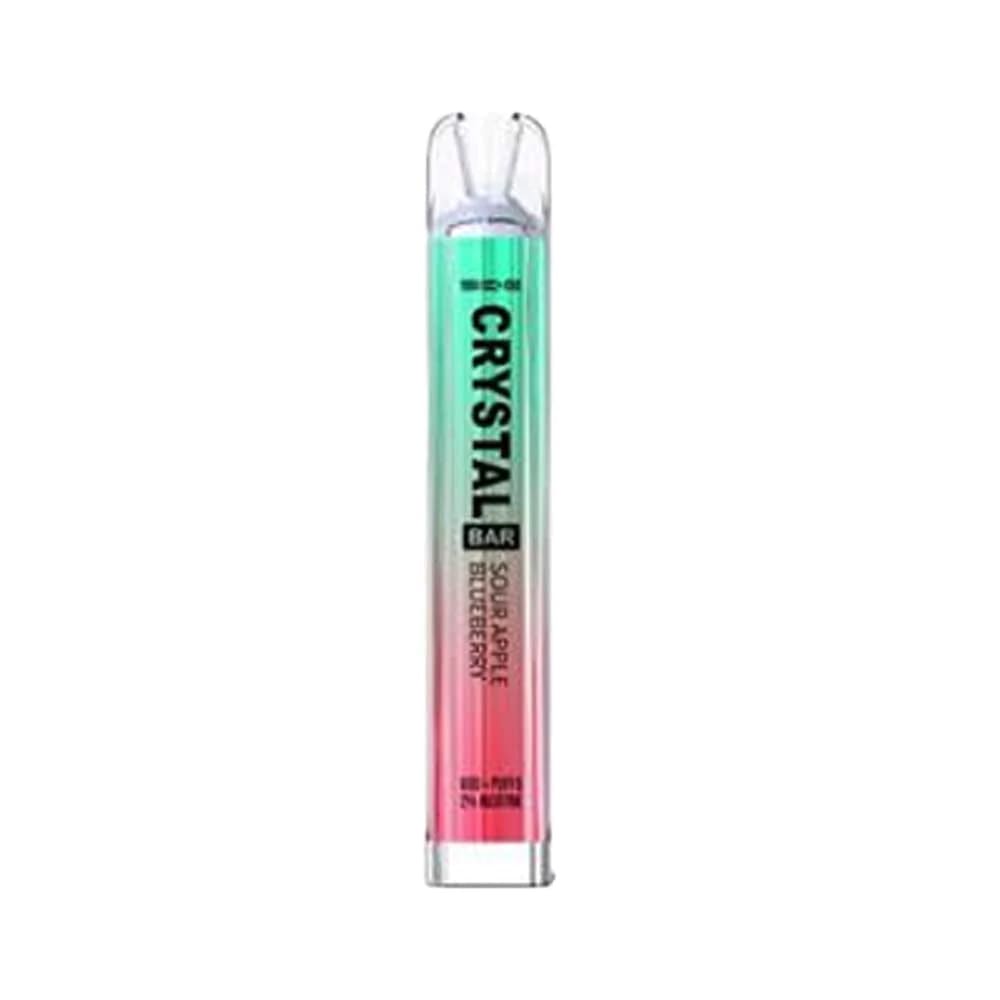 Crystal Bar 600 Puffs Sour Apple Blueberry Disposable Vape