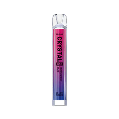 Crystal Bar 600 Puffs Strawberry Blast Vape - 3 for £12