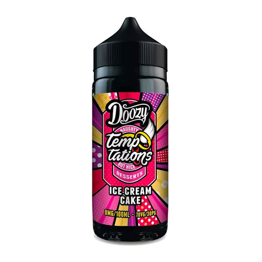 Doozy Vape Temptations Ice Cream Cake 100ml Shortfill E Liquid