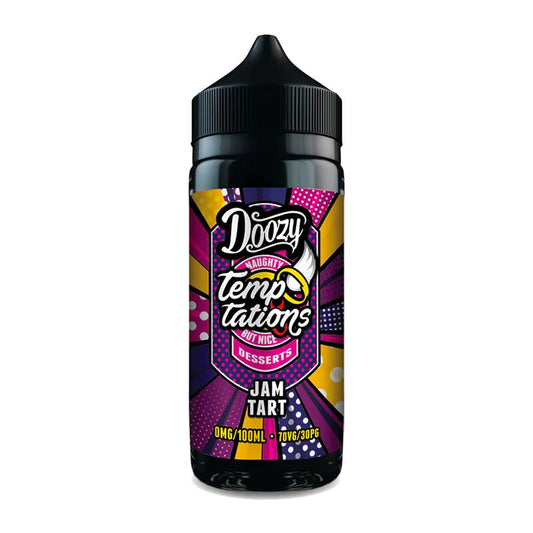 Doozy Vape Temptations Jam Tart 100ml Shortfill E Liquid