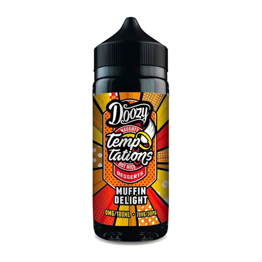 Doozy Vape Temptations Muffin Delight 100ml Shortfill E Liquid