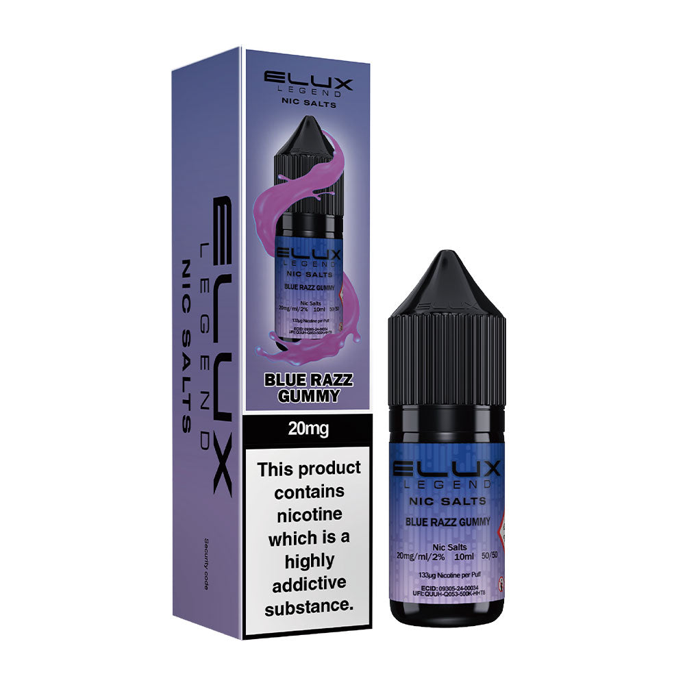 Blue Razz Gummy Elux Legend Nic Salt 10ml