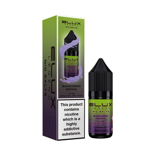 Blackcurrant Menthol Elux Legend Nic Salt 10ml