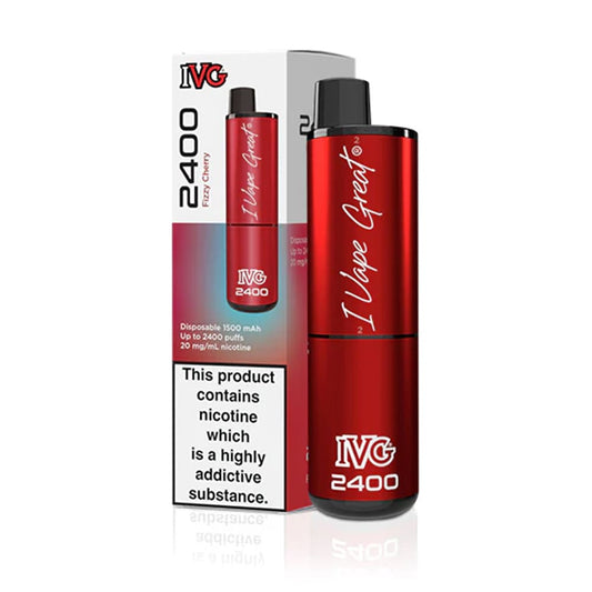 IVG Fizzy Cherry 2400 Puffs Disposable Vape