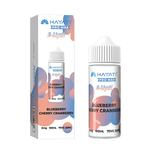 Blueberry Cherry Cranberry Hayati Pro Max 100ml Shortfill Eliquid 70/30