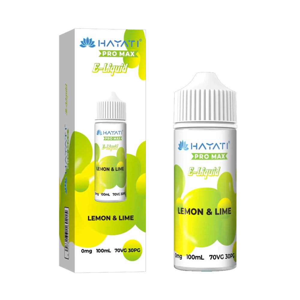 Lemon Lime Hayati Pro Max 100ml Shortfill Eliquid 70/30