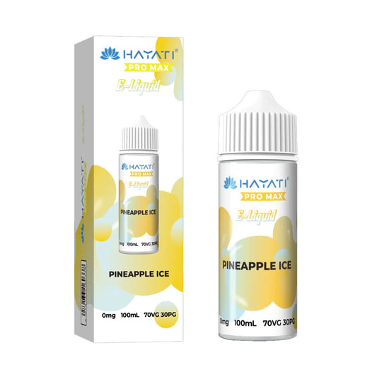 Pineapple Ice Hayati Pro Max 100ml Shortfill Eliquid 70/30