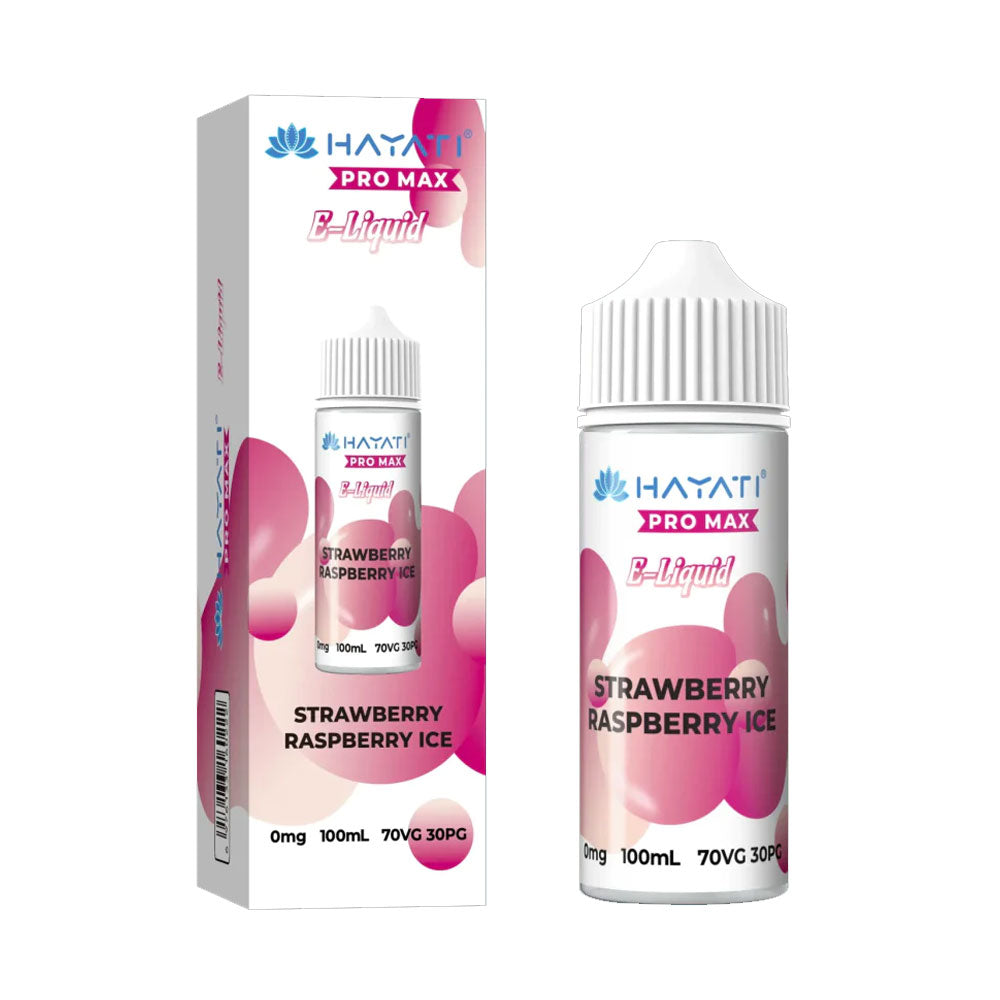 Strawberry Raspberry Ice Hayati Pro Max 100ml Shortfill Eliquid 70/30