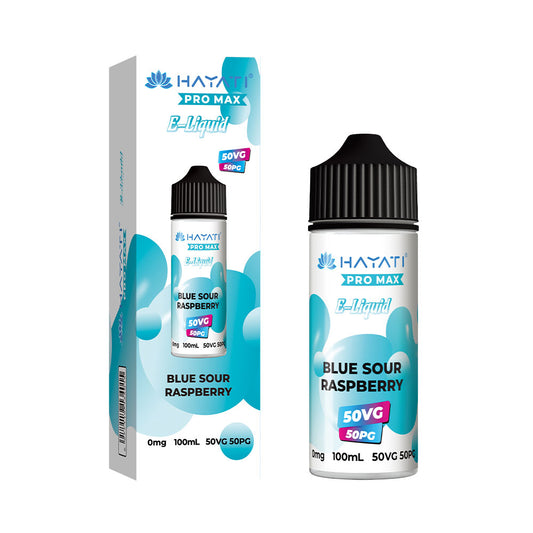 Blue Sour Raspberry Hayati Pro Max 100ml Shortfill Eliquid 50/50