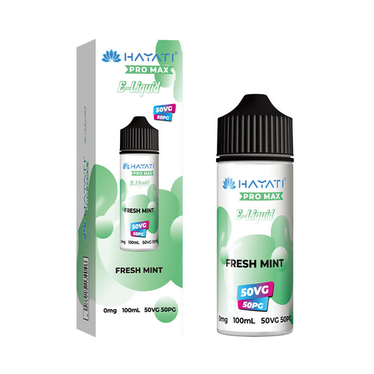 Fresh Mint Hayati Pro Max 100ml Shortfill Eliquid 50/50