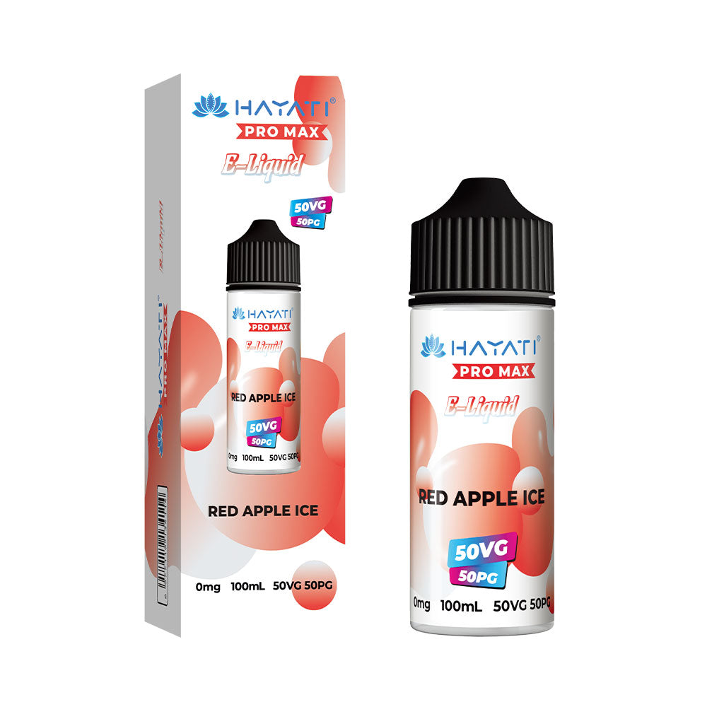 Red Apple Ice Hayati Pro Max 100ml Shortfill Eliquid 50/50