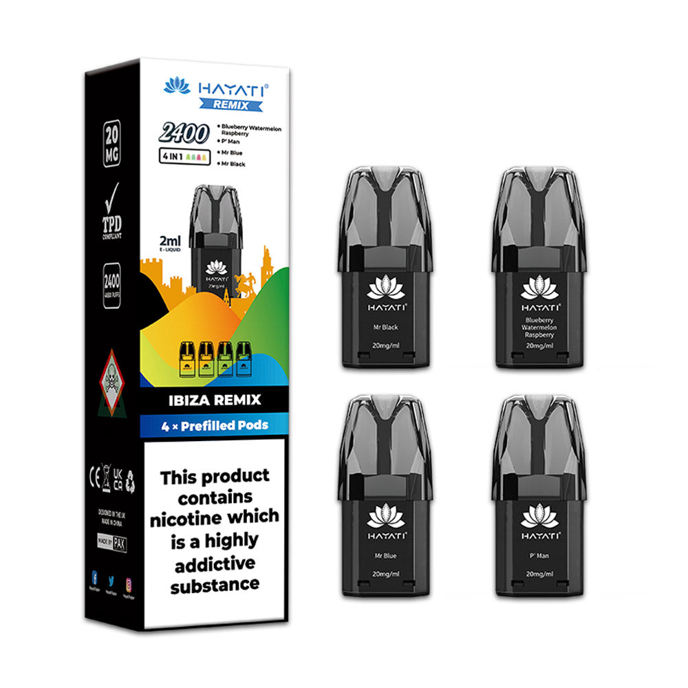 Hayati Remix 2400 Puffs Pre-filled Replacement Pods