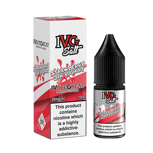 IVG 10ml Nicsalt E Liquid Strawberry Jam Yoghurt