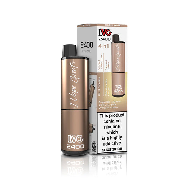 Shop IVG 2400 Coffee Edition 4in1 Disposable Vape - Same Day Delivery