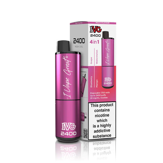 4-in-1 Fizzy Edition IVG 2400 Disposable Vape