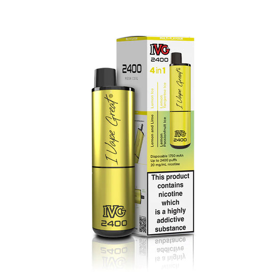 4-in-1 Lemon Edition IVG 2400 Disposable Vape