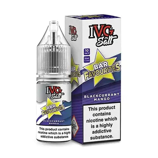 IVG Bar Favourites Blackcurrant Mango 10ml Nic Salt E Liquid