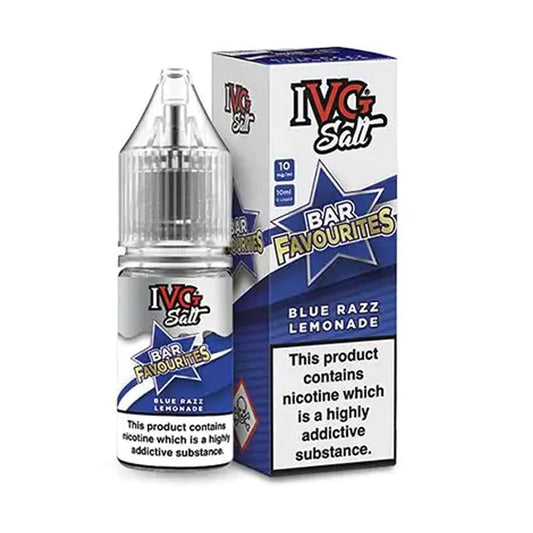 IVG Bar Favourites Blue Razz Lemonade 10ml Nic Salt E Liquid