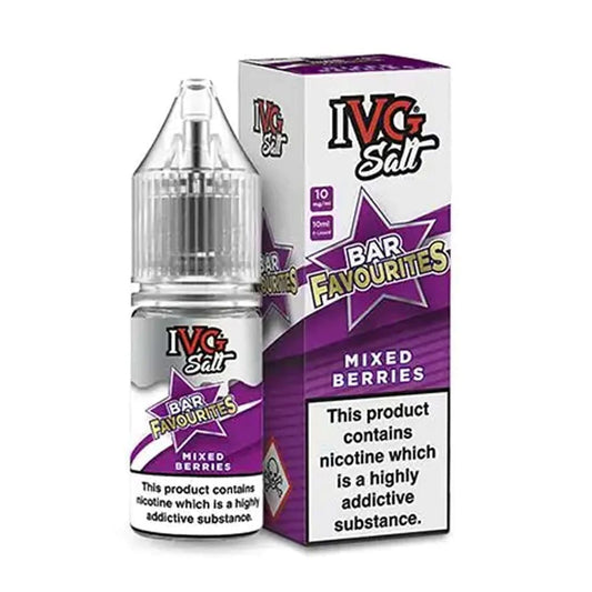 IVG Bar Favourites Mixed Berries 10ml Nic Salt E Liquid