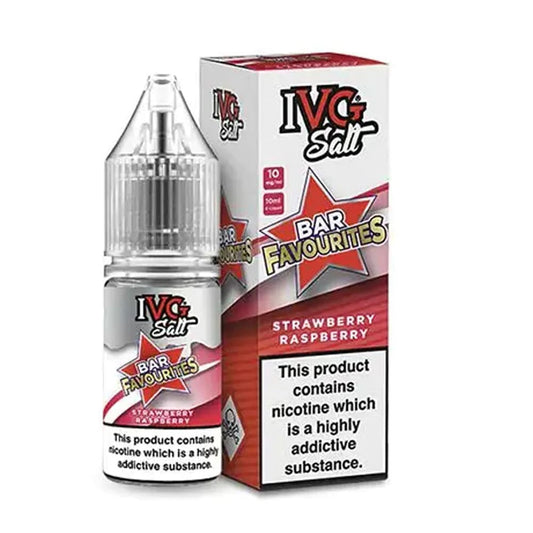 IVG Bar Favourites Strawberry Raspberry 10ml Nic Salt E Liquid