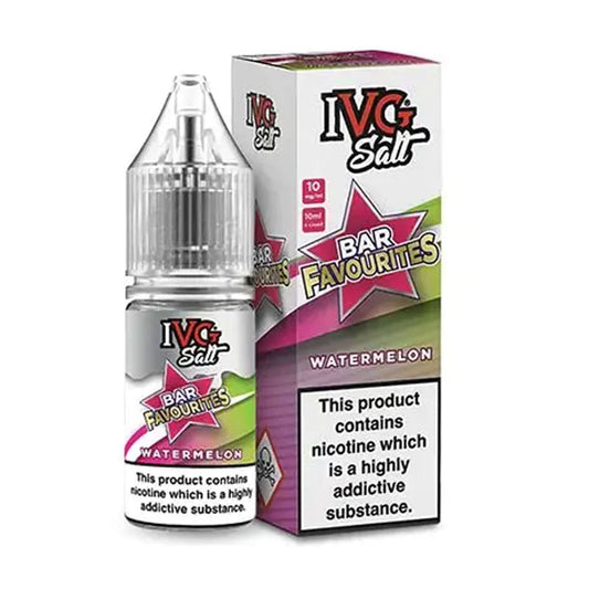 IVG Bar Favourites Watermelon 10ml Nic Salt E Liquid