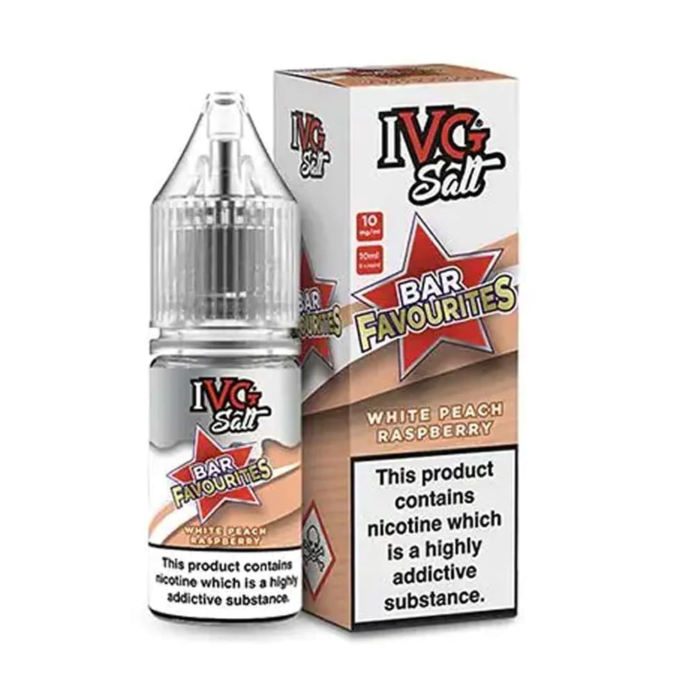 IVG Bar Favourites White Peach Raspberry 10ml Nic Salt E Liquid