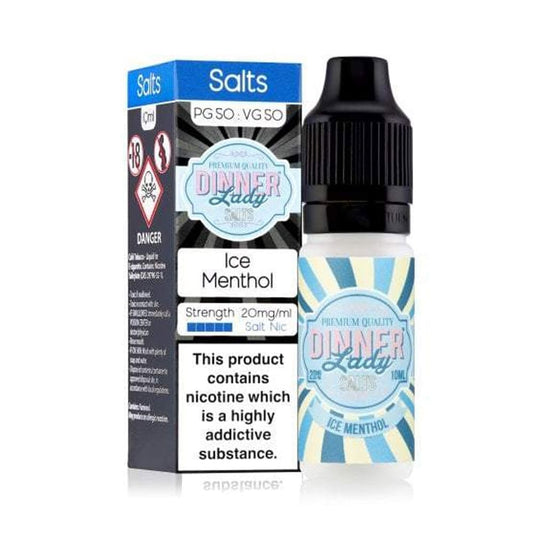 Ice Menthol 10ml Nic Salt E Liquid by Dinner Lady