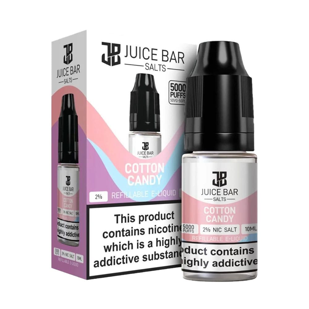 Juice Bar 5000 Cotton Candy 10ml Nic Salt E Liquid