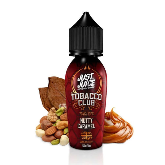 Just Juice Tobacco Club Nutty Caramel 50ml Shortfill Eliquid