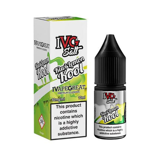 Kiwi Lemon Kool 10ml Nic Salt E Liquid by IVG