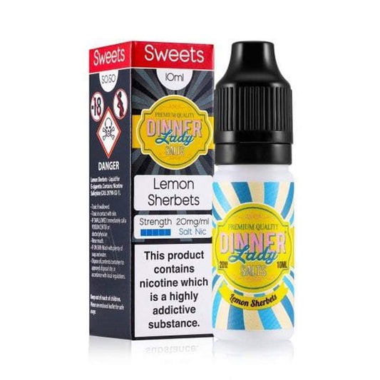 Lemon Sherbets 10ml Nic Salt E Liquid by Dinner Lady