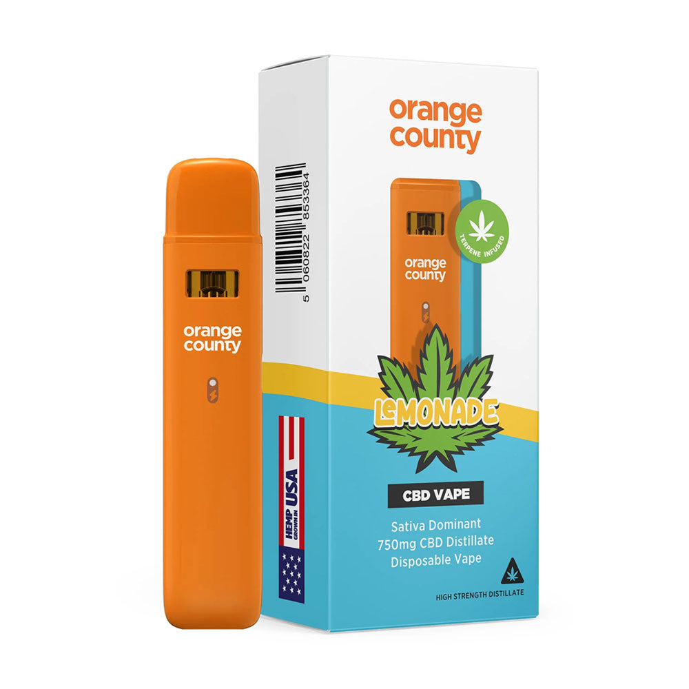 Lemonade Orange County 1ml CBD 1000 Puffs Disposable Vape Pen