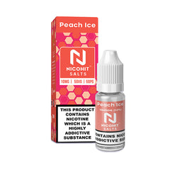 Peach Ice 10ml Nicsalt E Liquid By Nicohit Salts