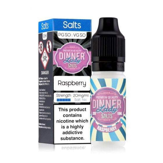 Raspberry 10ml Nic Salt E Liquid by Dinner Lady