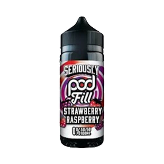 Strawberry Raspberry 100ml Seriously Pod Fill 50/50 Shortfill