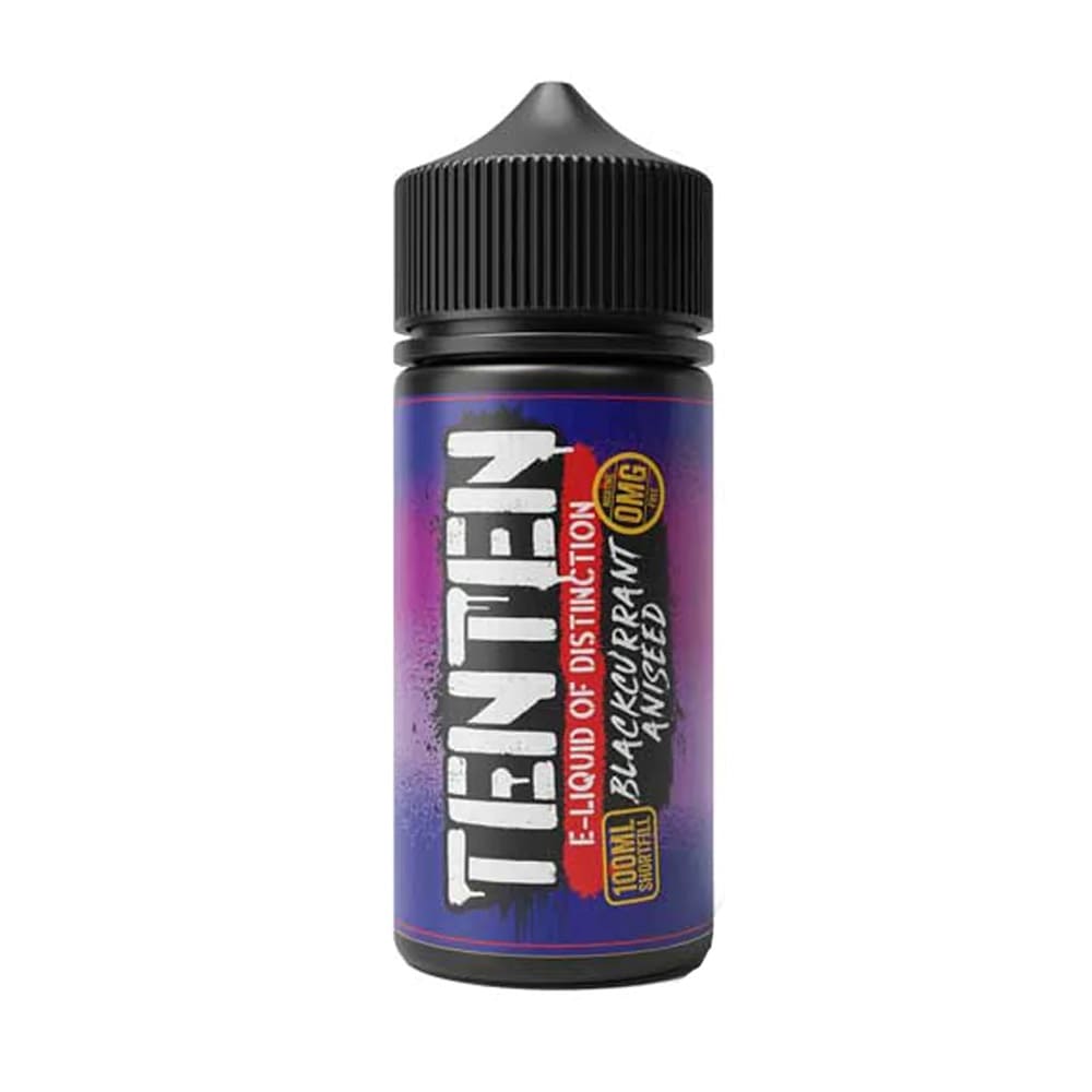 Ten Ten Blackcurrant Aniseed 100ml Shortfill E Liquid