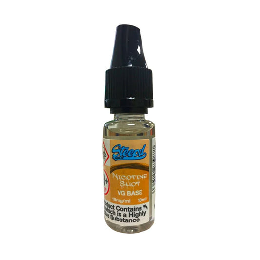Unflavoured E Liquid Nicotine Shot 18mg 100%VG by Steepd Vape Co