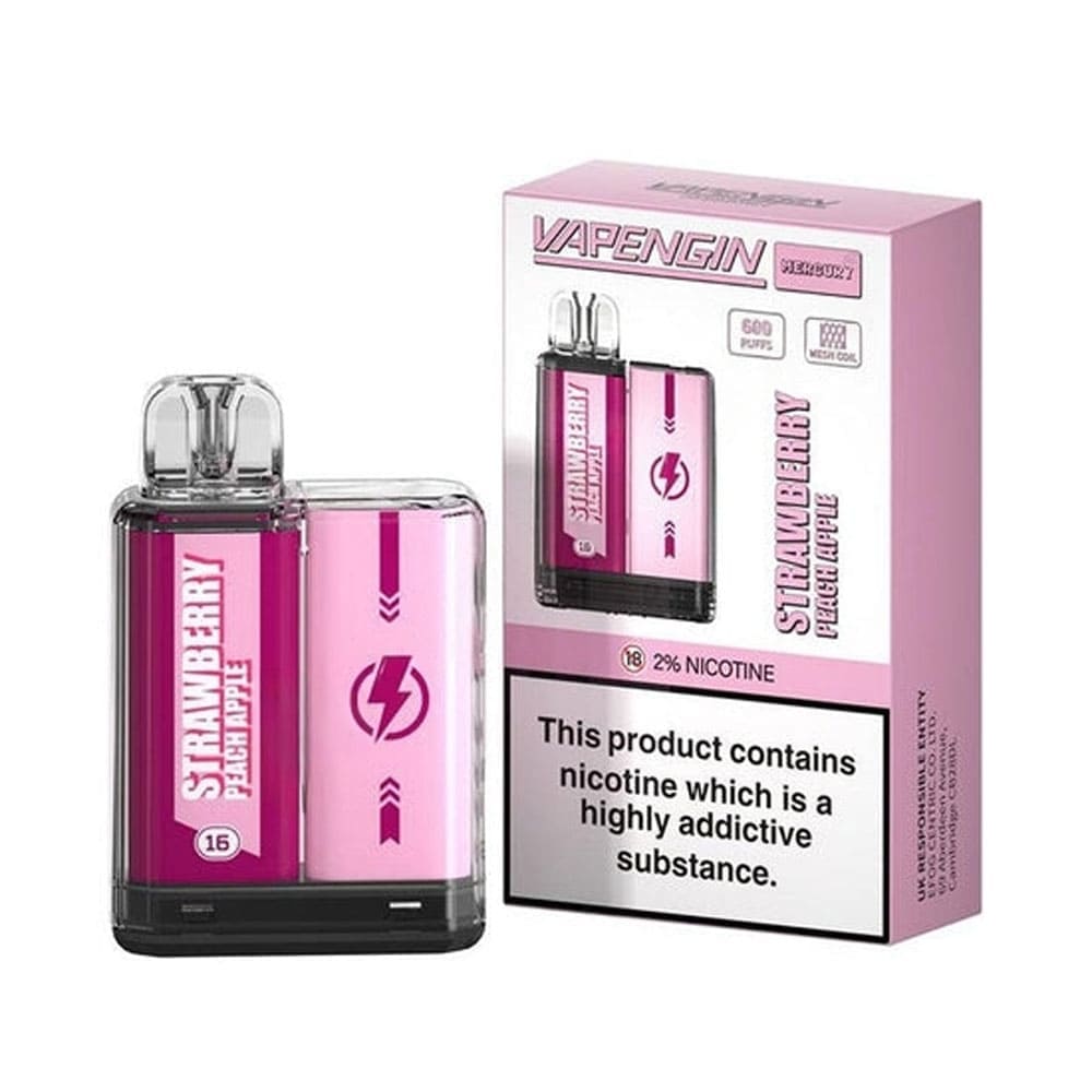 Vapengin Mercury 600 Puffs Strawberry Peach Apple