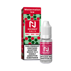 Watermelon Ice 10ml Nicsalt E Liquid By Nicohit Salts