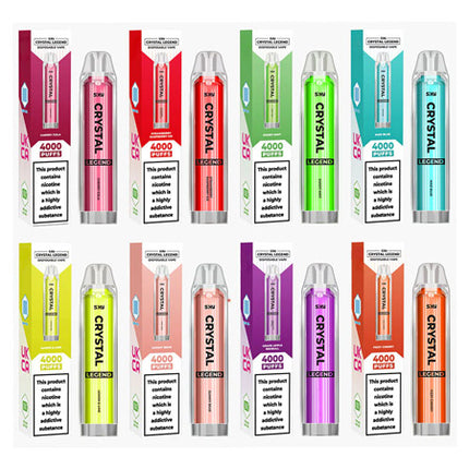 Crystal Bar Vape With 40+ Flavours - 3 For £10